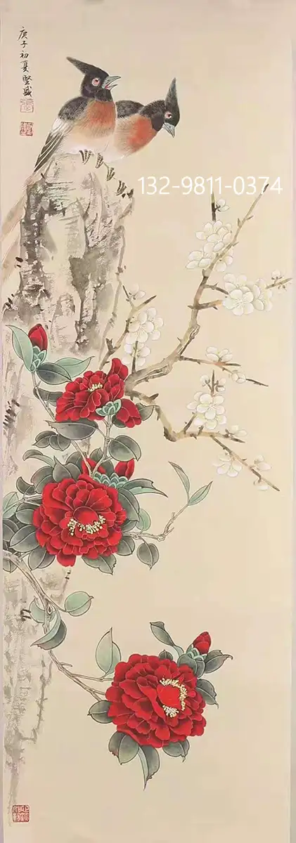 张坚盛工笔花鸟画赏析：古雅优美清丽灵秀- 知乎