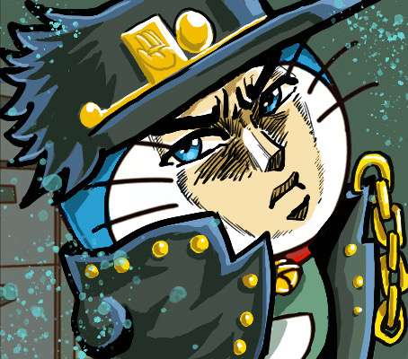 特大号豆腐 的想法: 摸了个jojo版哆啦a梦,最近哆啦a梦表情包