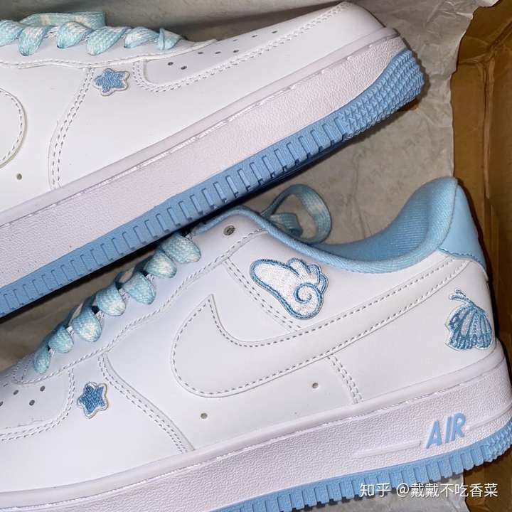 nikeairforce1耐克空军一号天空蓝白蓝af1男女鞋莆田鞋