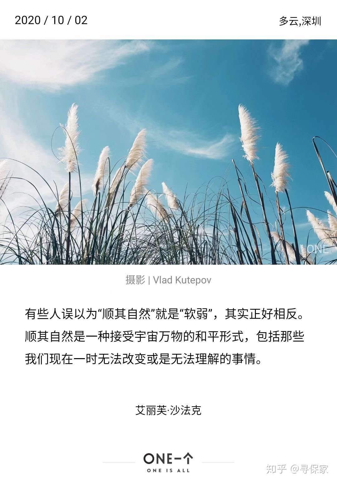 卢鹏娜 的想法: 顺其自然 - 知乎