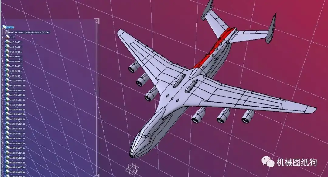 飞行模型】安-225 Antonov运输机飞行模型3D图纸CATIA设计- 知乎