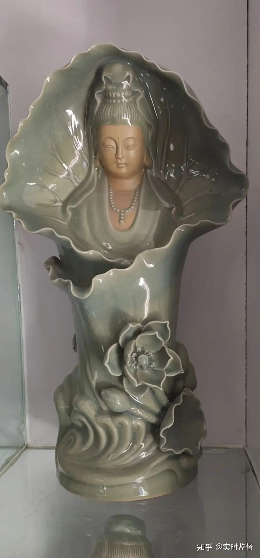 日本ショッピング 木彫のチャイナドレスの美女、彫刻工芸品の女神の