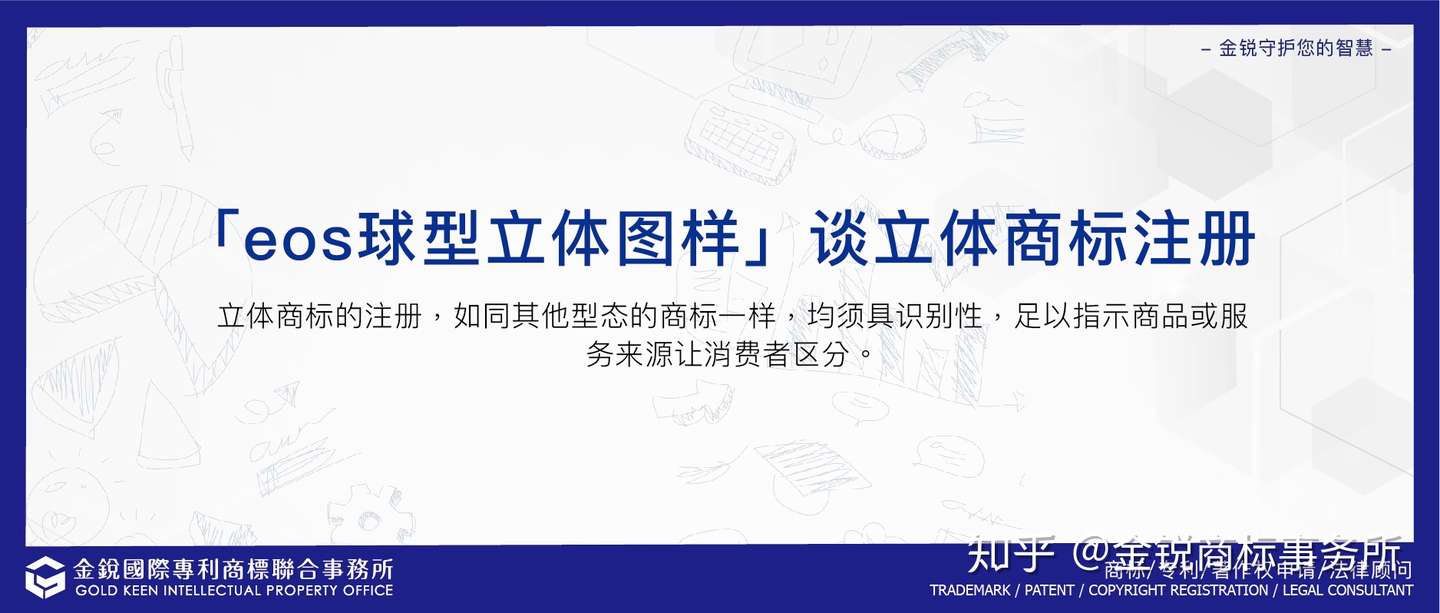 Eos球型立体图样 谈立体商标注册 知乎