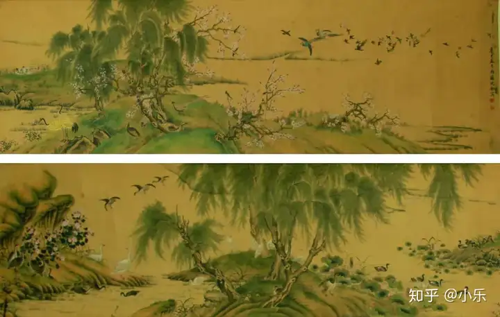 有人在卫生纸上画了一幅百鸟朝凤图