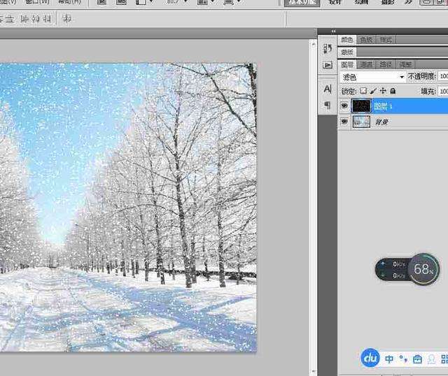 如何用photoshop制作出下雪的效果 只需要几个步骤 知乎