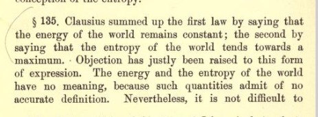 假如热寂说成立那么当熵达到最大值宇宙热平衡时最后的温度会停留在