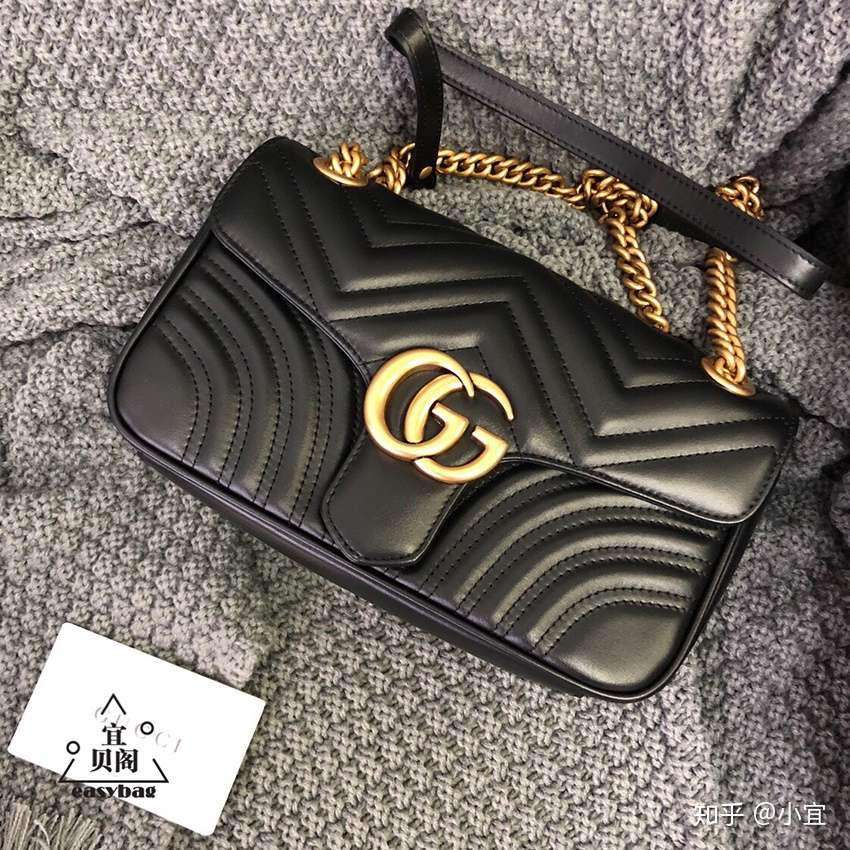 古驰gucci Gg Marmont翻盖链条包 来看看中号小号和超mini款 知乎