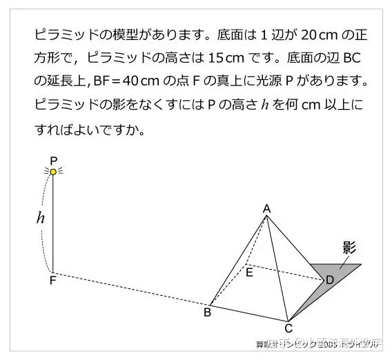 日本2005年小学数学竞赛题，立体几何阴影题- 知乎