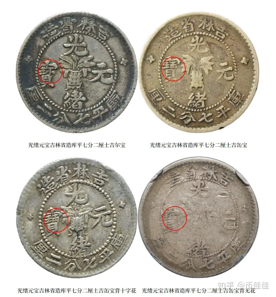 光绪元宝吉林省造无纪年七分二厘4个币版特征及拍卖市场价格行情  知乎