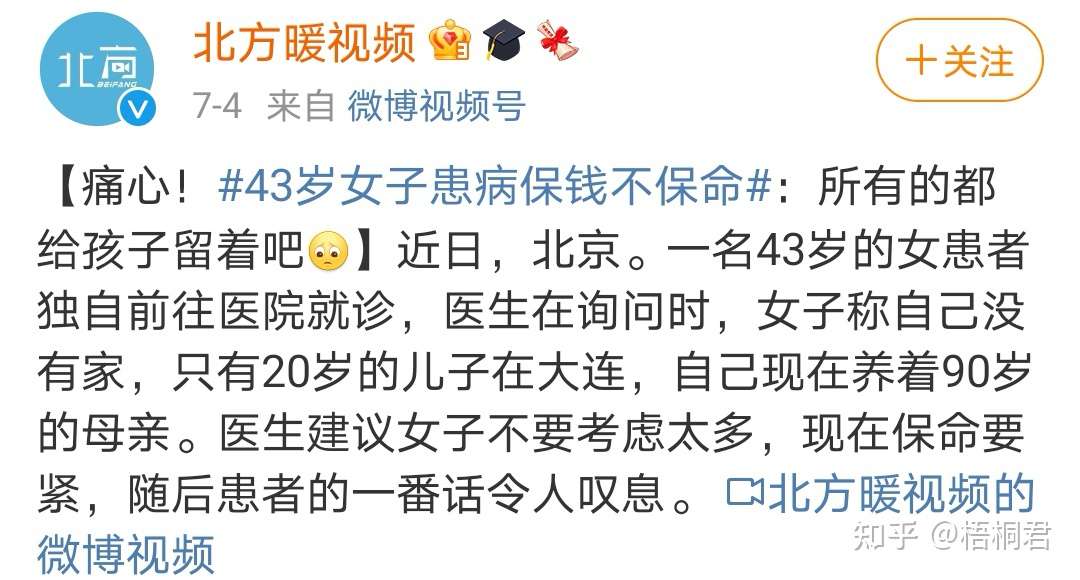 60 的人将60 的积蓄用在了生命的最后28天 不要到最后才知道生命的可贵 知乎