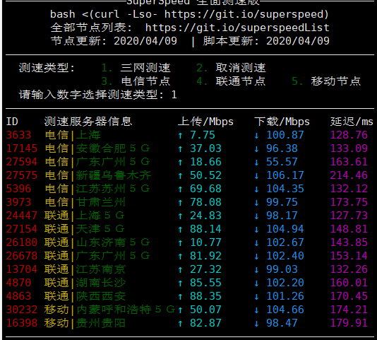 VPS常用测试脚本插图13