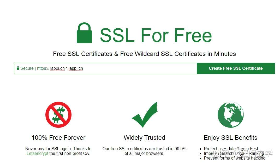 Let S Encrypt申请短期泛域名ssl证书 知乎
