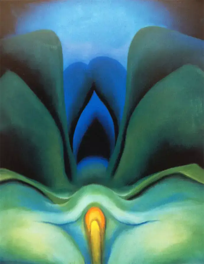 欧姬芙她画的花大得像一座山