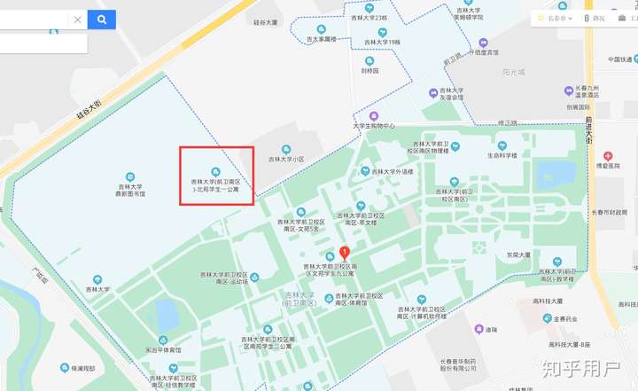 吉大南校区地理位置图片