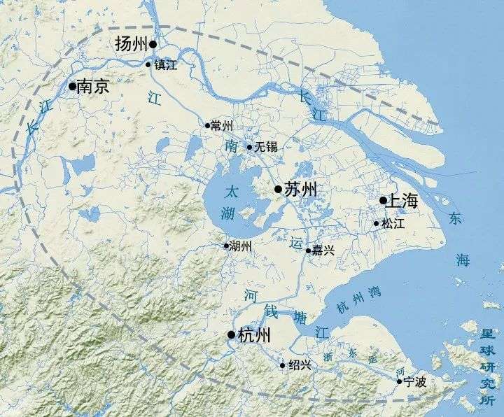 其次,唐代划分江南道以后,地理区位上江南便愈发明确了,主要是南京