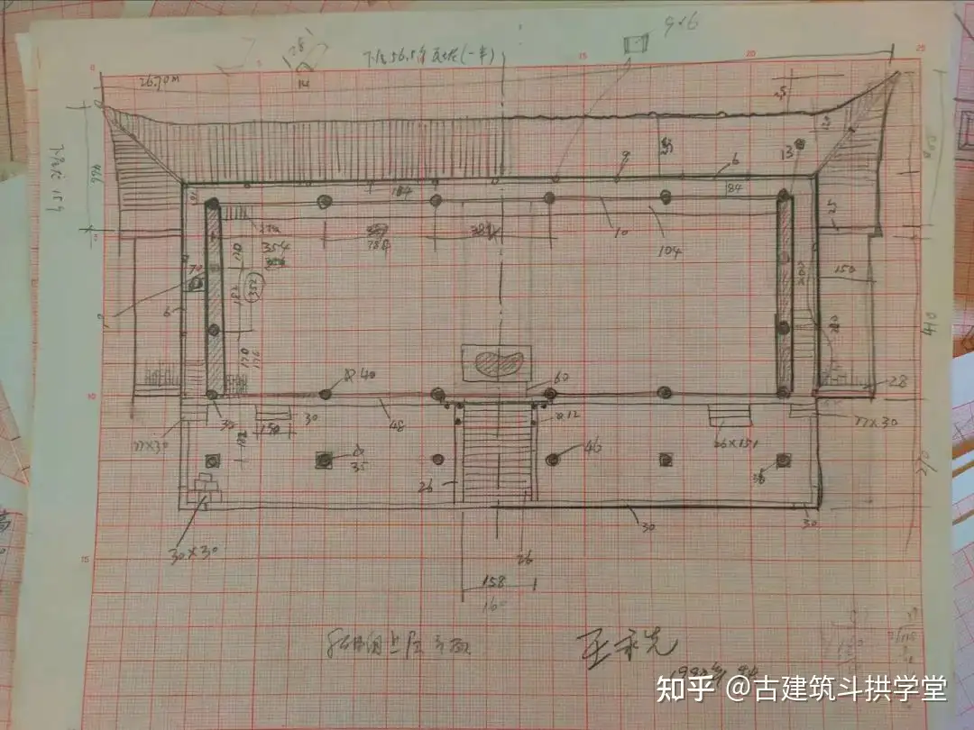 卦山天宁寺千佛阁明代斗拱解析，文博建筑学测绘技术实用知识，文物保护