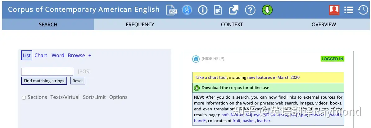 COCA语料库快速使用指南- 知乎