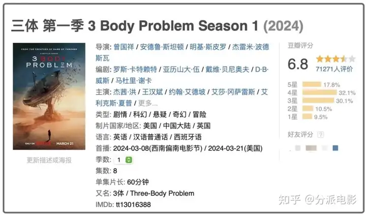 网飞《三体》一上线,就遭全网狂喷,它到底做错了什么?