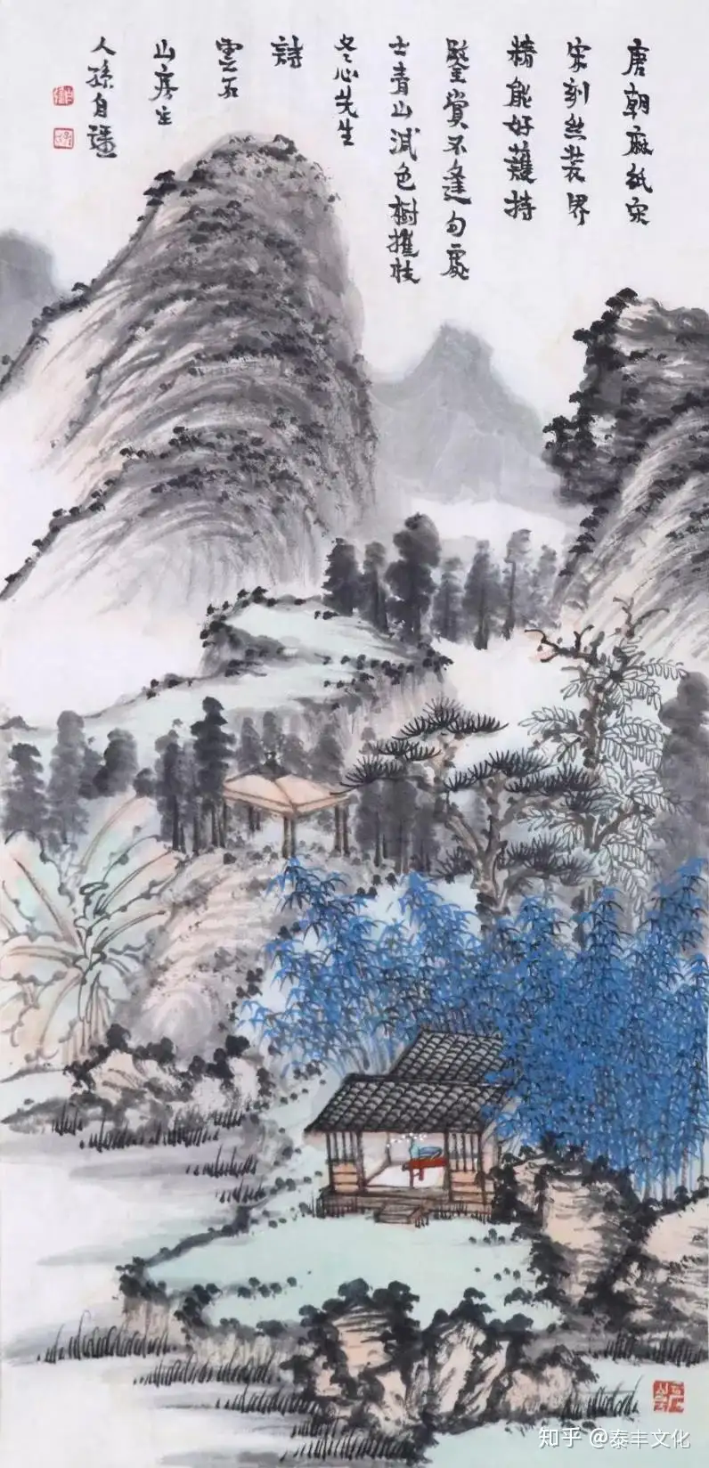 国画知识丨浅析国画山水赏析小秘诀- 知乎