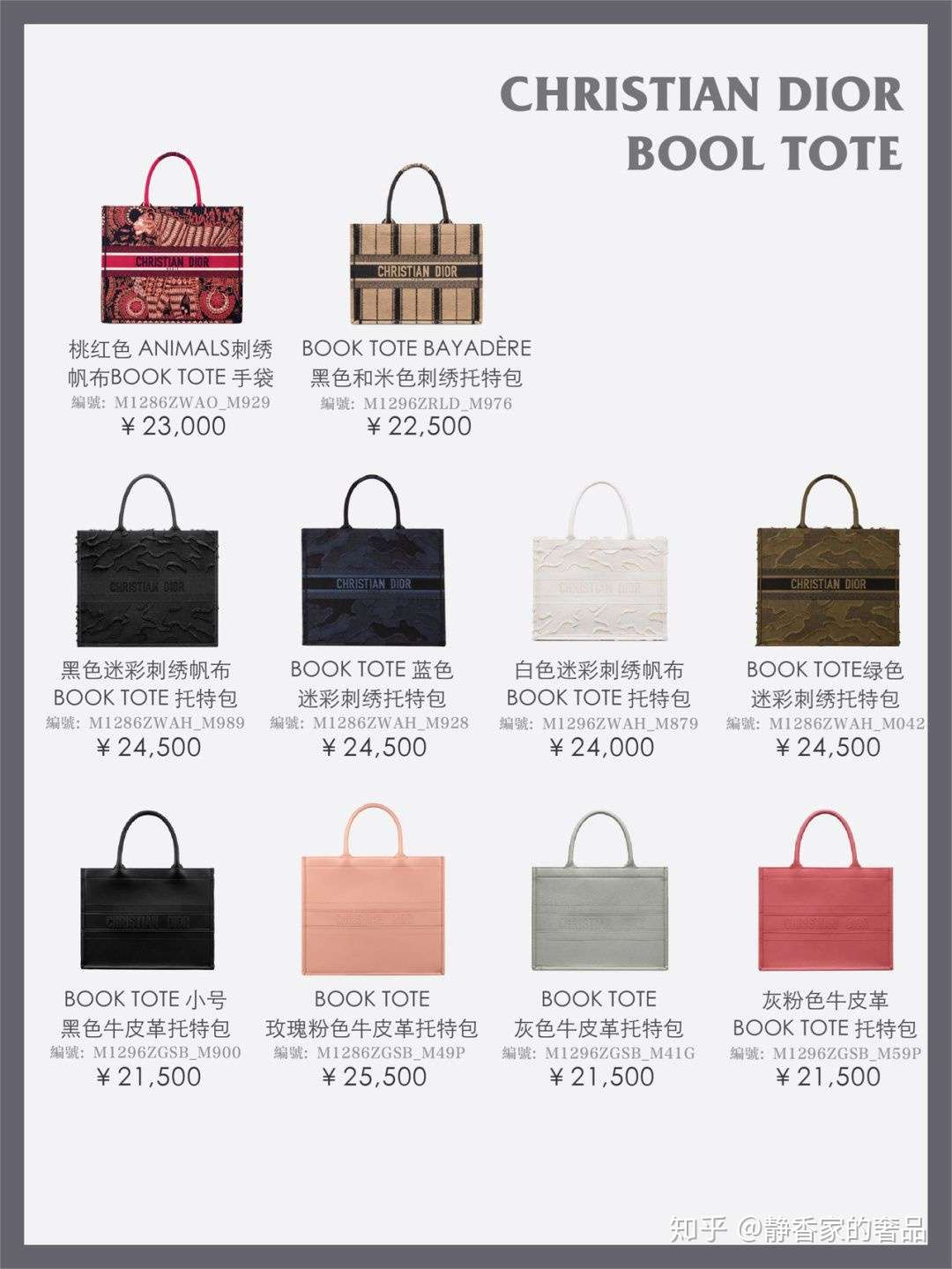 Dior Tote 必看的36款迪奥托特包合集 知乎