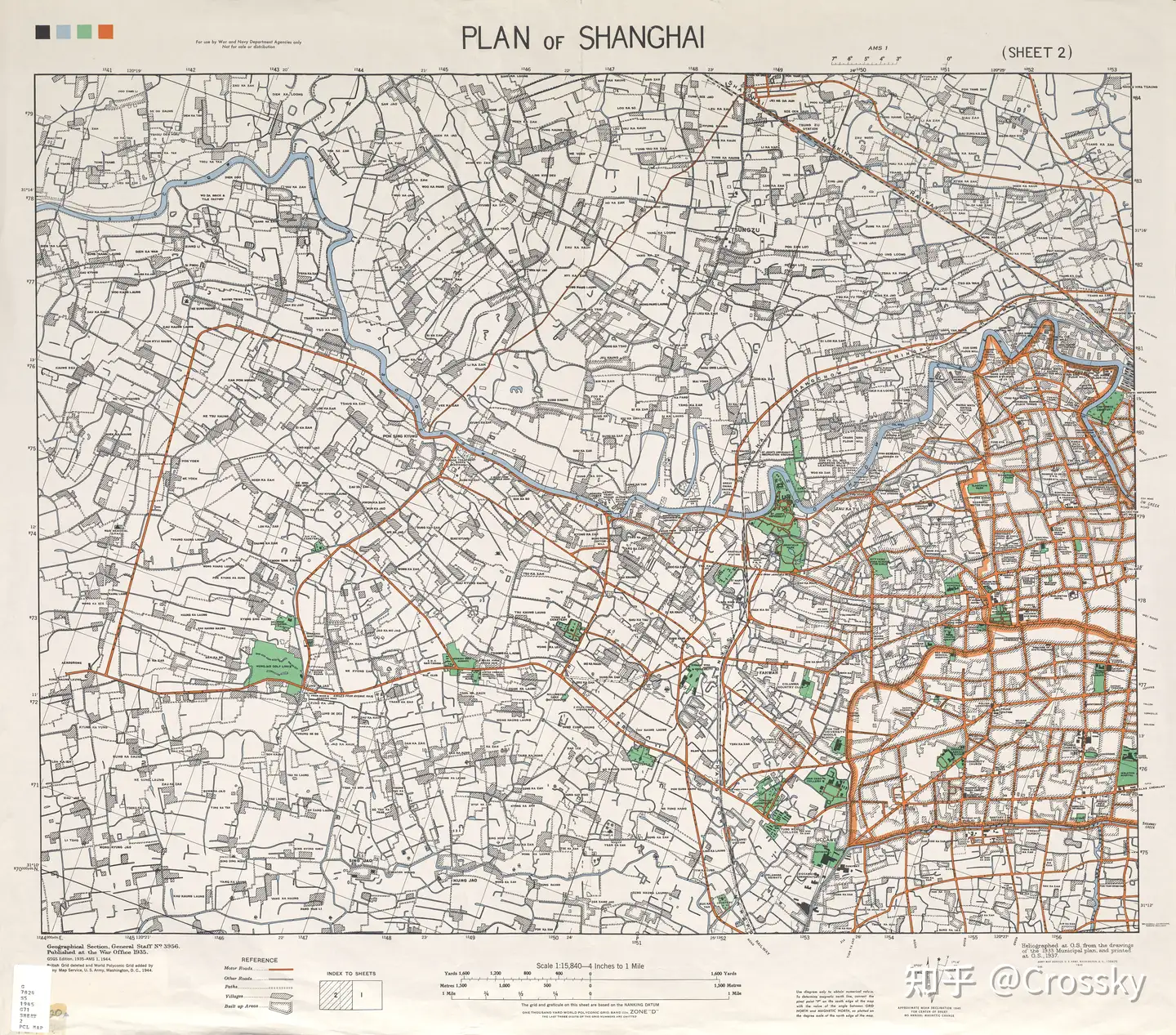 历史地图——1944年的上海地图- 知乎