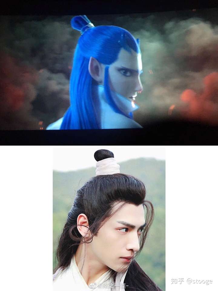 敖丙和润玉都是这么美好的人物,都是龙,都被电过(滑稽),都是蓝系法.