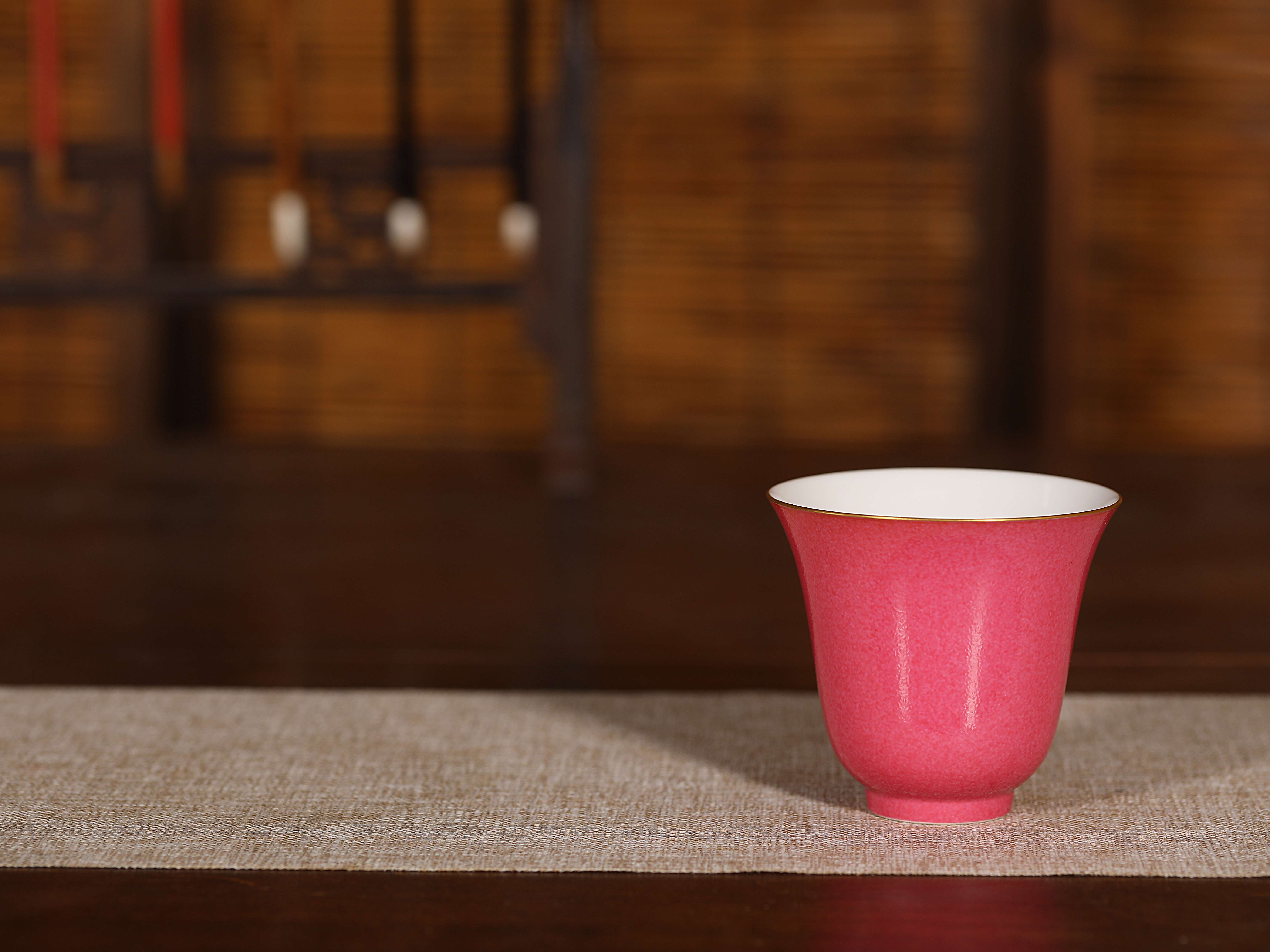 尽东其亩 的想法: 光绪 胭脂釉仰钟式杯《大清光绪年制》款… - 知乎