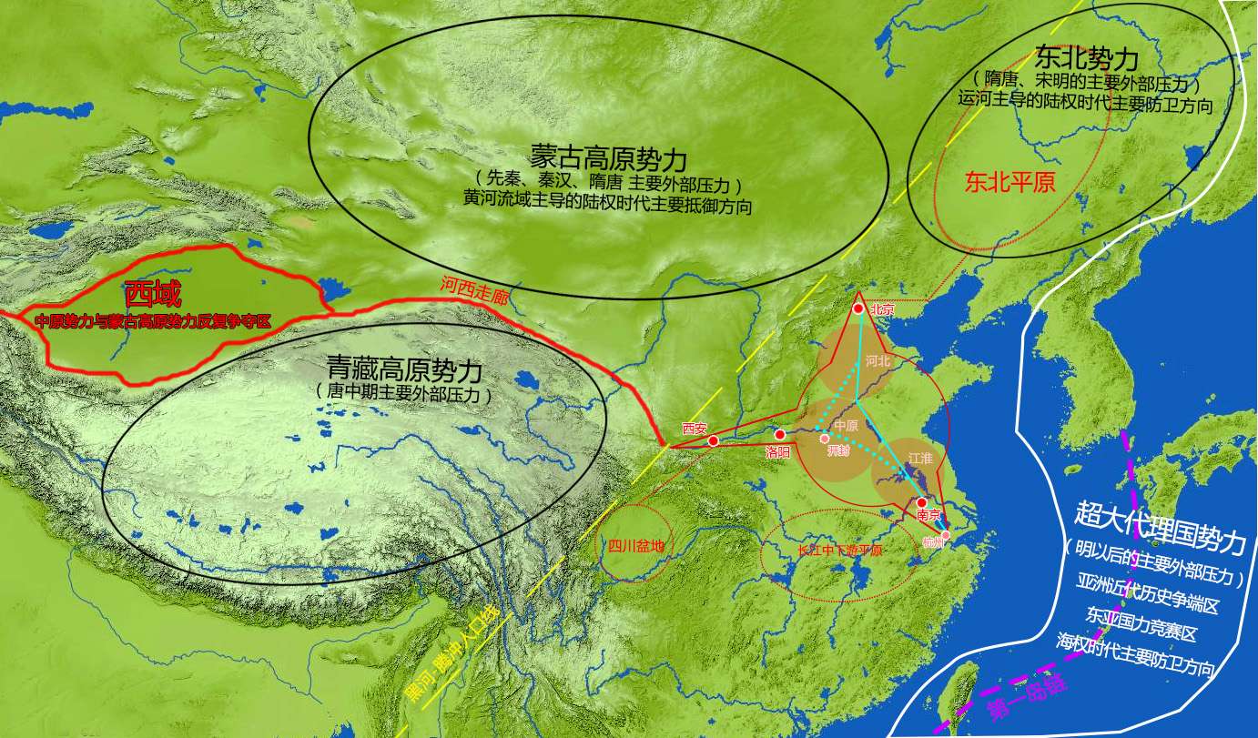 四大古都金三角 地形图上有个三角形 四大古都全在角上 知乎