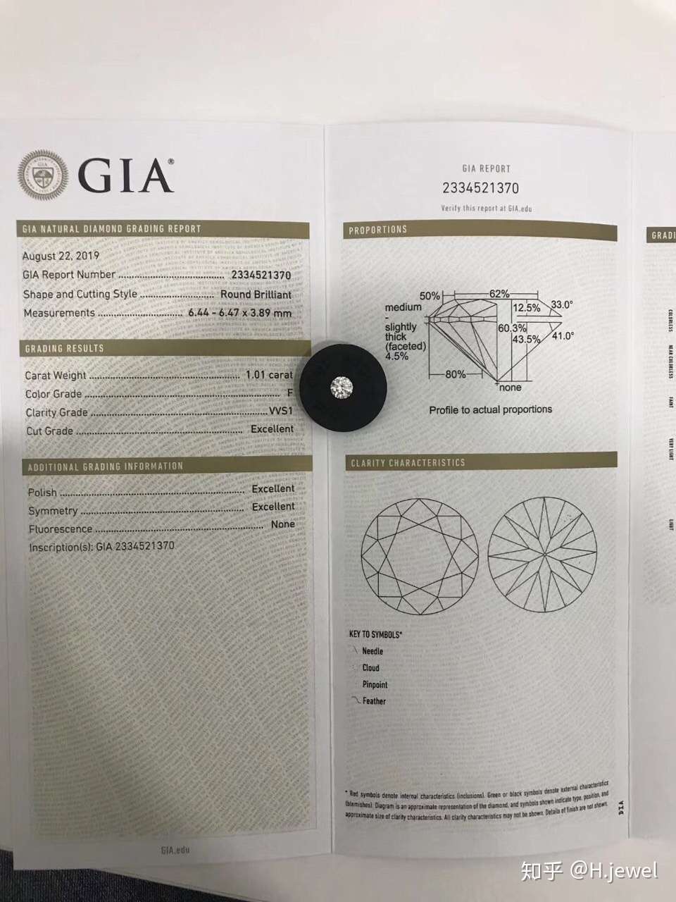 Gia 一分钟解读钻石gia证书 干货 知乎