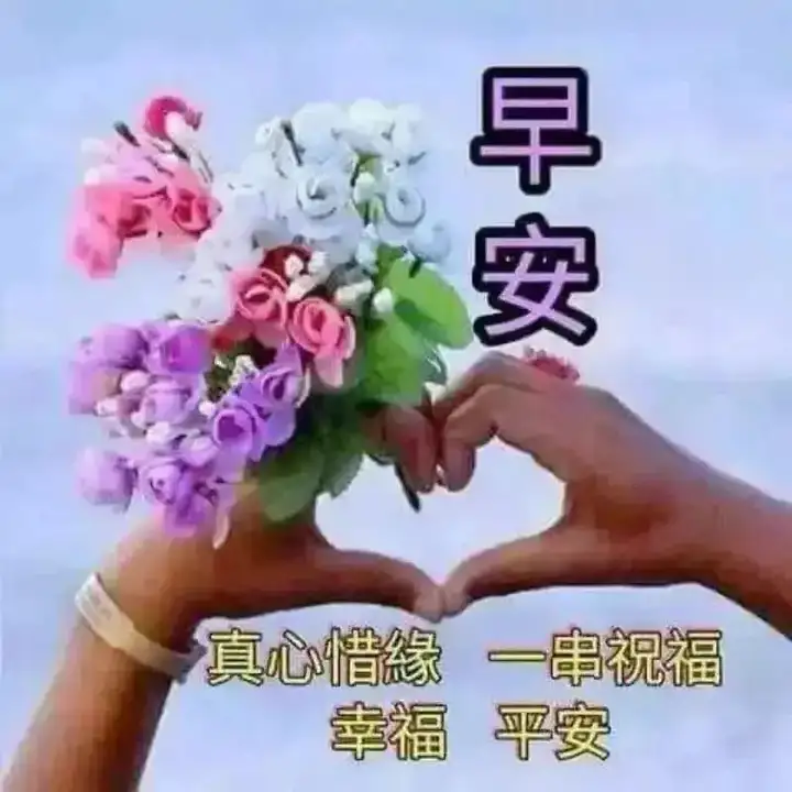 早上好超级漂亮动态祝福图片带字，暖心的早安问候图片