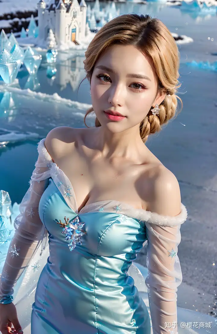 Ai绘画写真：冰雪公主——冻美人
