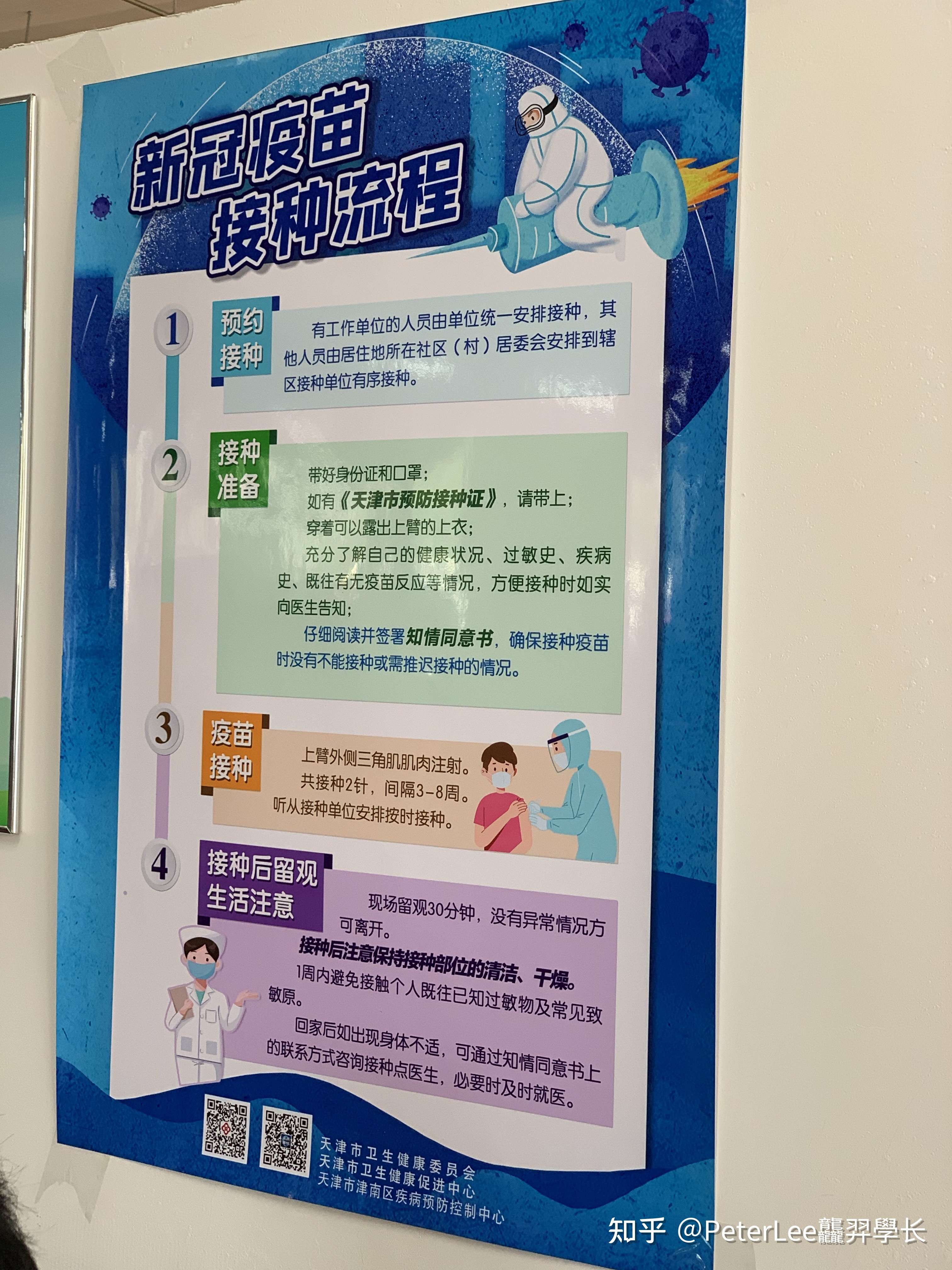 龘羿学长peterlee 的想法: 为响应国家号召,来打第一针 新冠疫苗 .