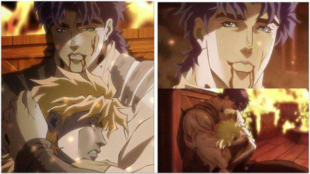 可以说dio和大乔本身就是对立面,dio的邪恶是为了衬托jojo天使一样的