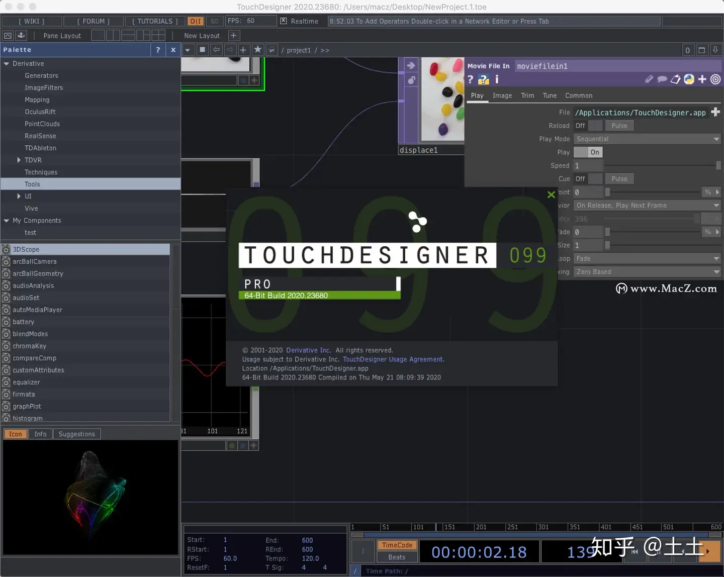 TouchDesigner Pro 099 for mac(可视化原型设计渲染工具) - 知乎