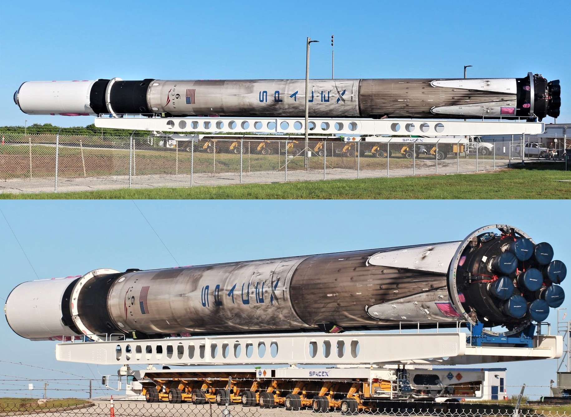 太空x基地 的想法: spacex猎鹰9号的一级火箭还有这个骚操作?