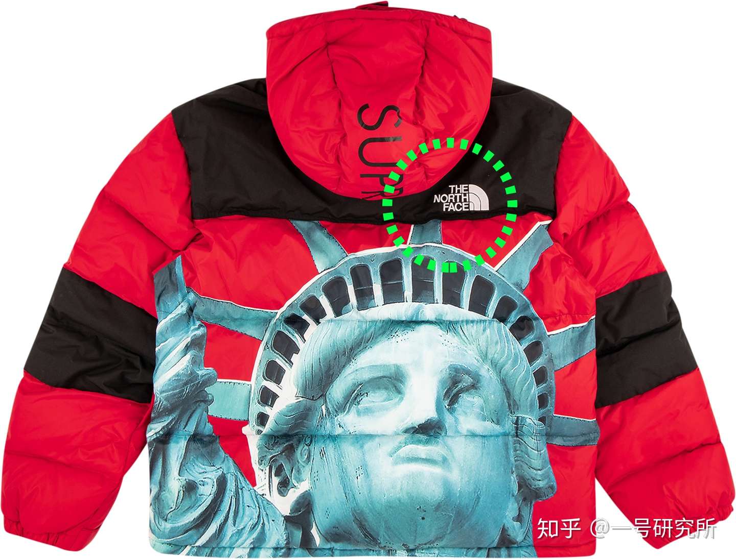 Supreme X The North Face 自由女神羽绒服真假如何鉴定 知乎
