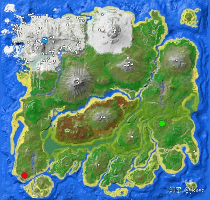 方舟各个地图 瓦尔盖罗 孤岛 中心岛 焦土 仙境 畸变 灭绝 详解 方舟 方舟生存进化 方舟非官方服务器 玩方舟就来可达pvp