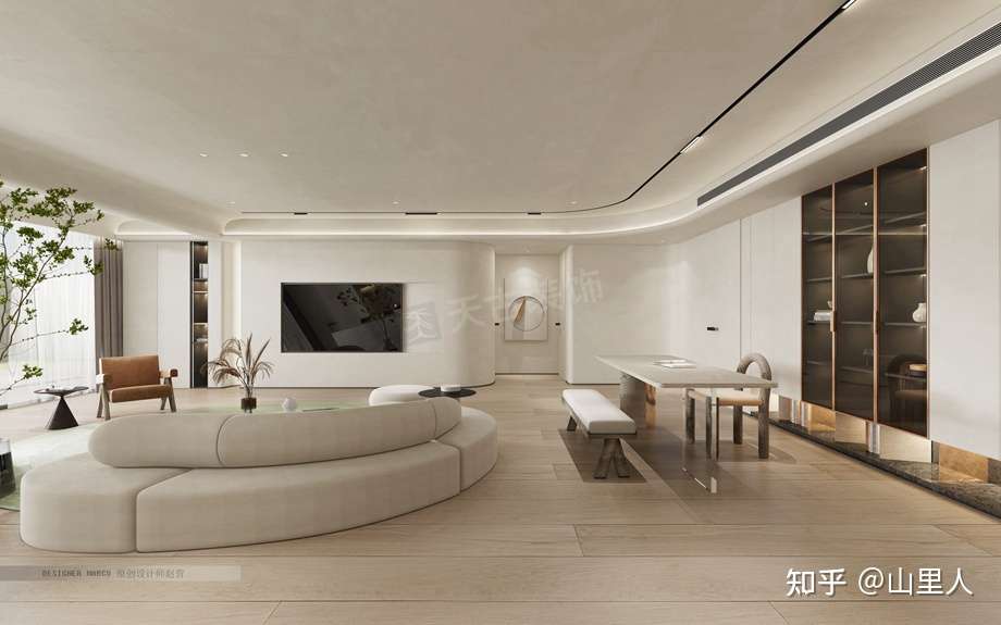 重庆壹号半岛装修方案 现代极简风设计效果图 知乎