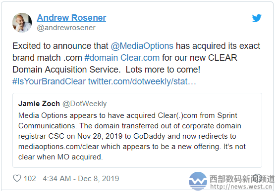 全球知名通信公司sprint割爱 极品域名clear Com被这家终端买了 知乎