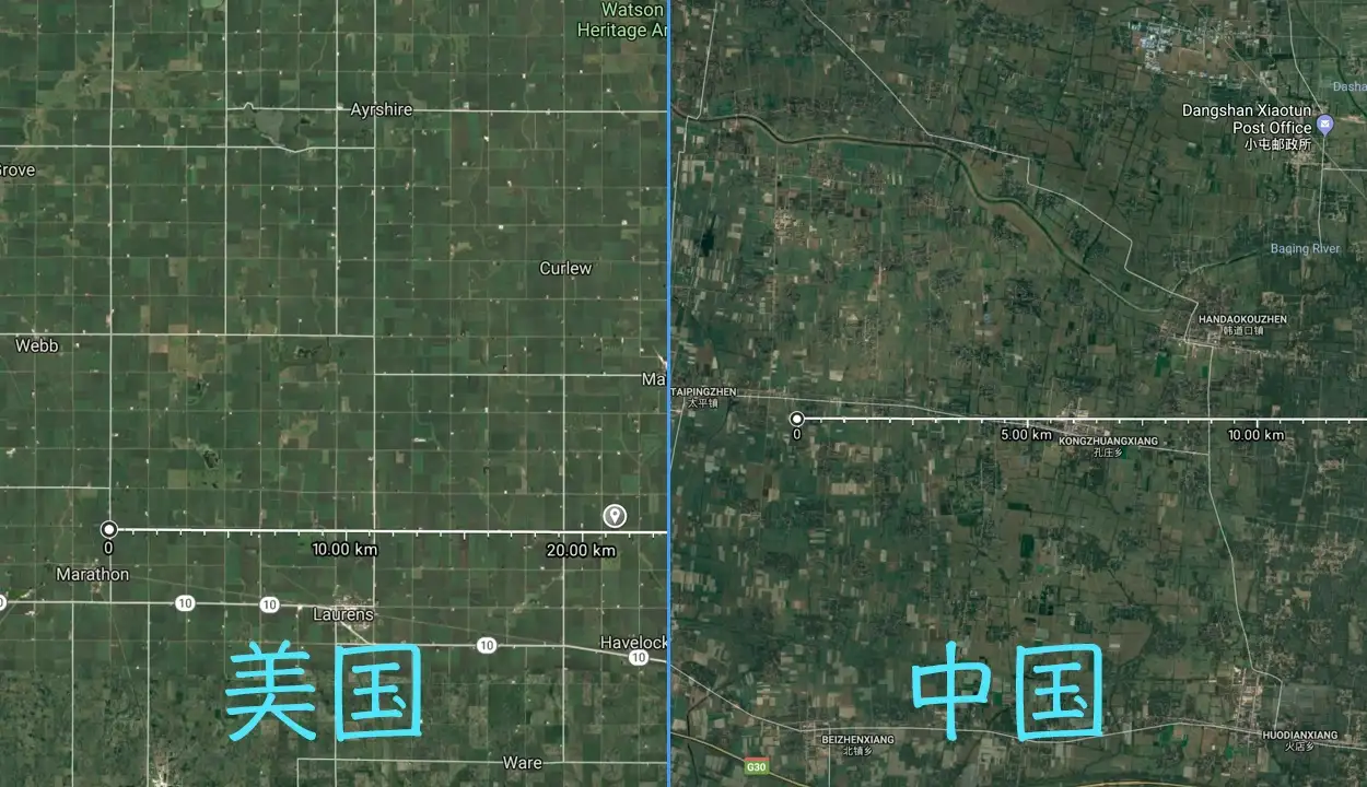 地图 美国大规模农业vs 中国农业 中原 知乎