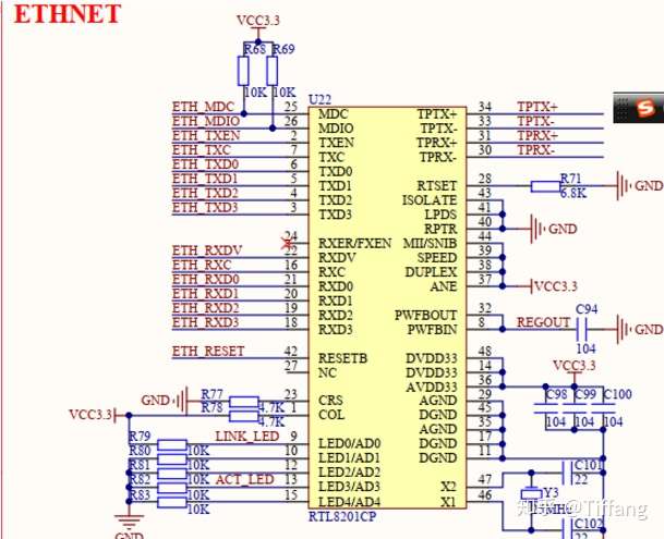 rtl8201fvbcg瑞昱百兆网络接口芯片