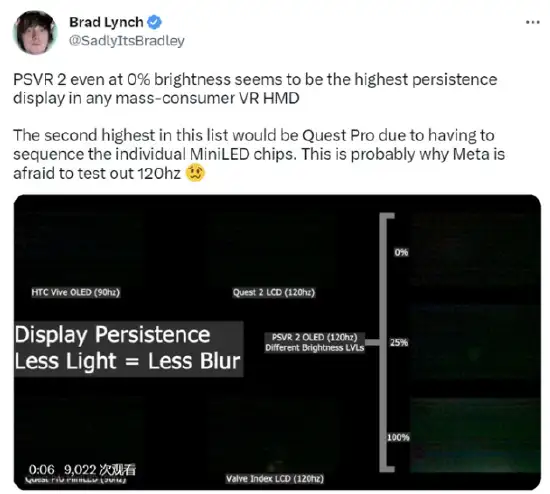Brad Lynch：PSVR2 更容易产生晕动症，或与视觉暂留模式有关- 知乎