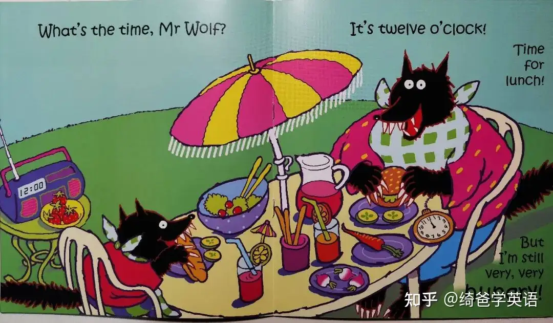 英语启蒙：绘本精读+手工游戏~What's the time, Mr. Wolf - 知乎