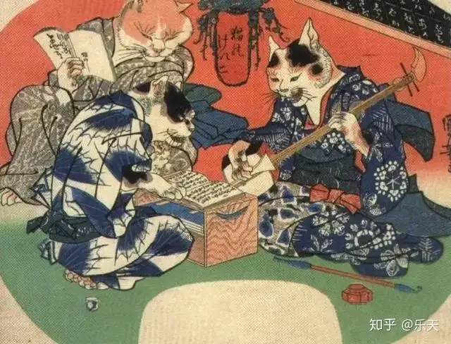 他是日本首屈一指的猫奴画师，画出了200年前的“猫间百态”！ - 知乎