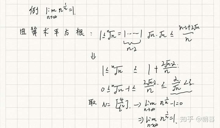 n的n分之一次方在n趋于无穷大时的极限为1?