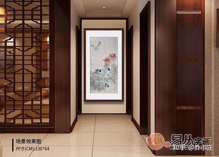 玄关挂什么画这几款国画花鸟画不能错过 知乎