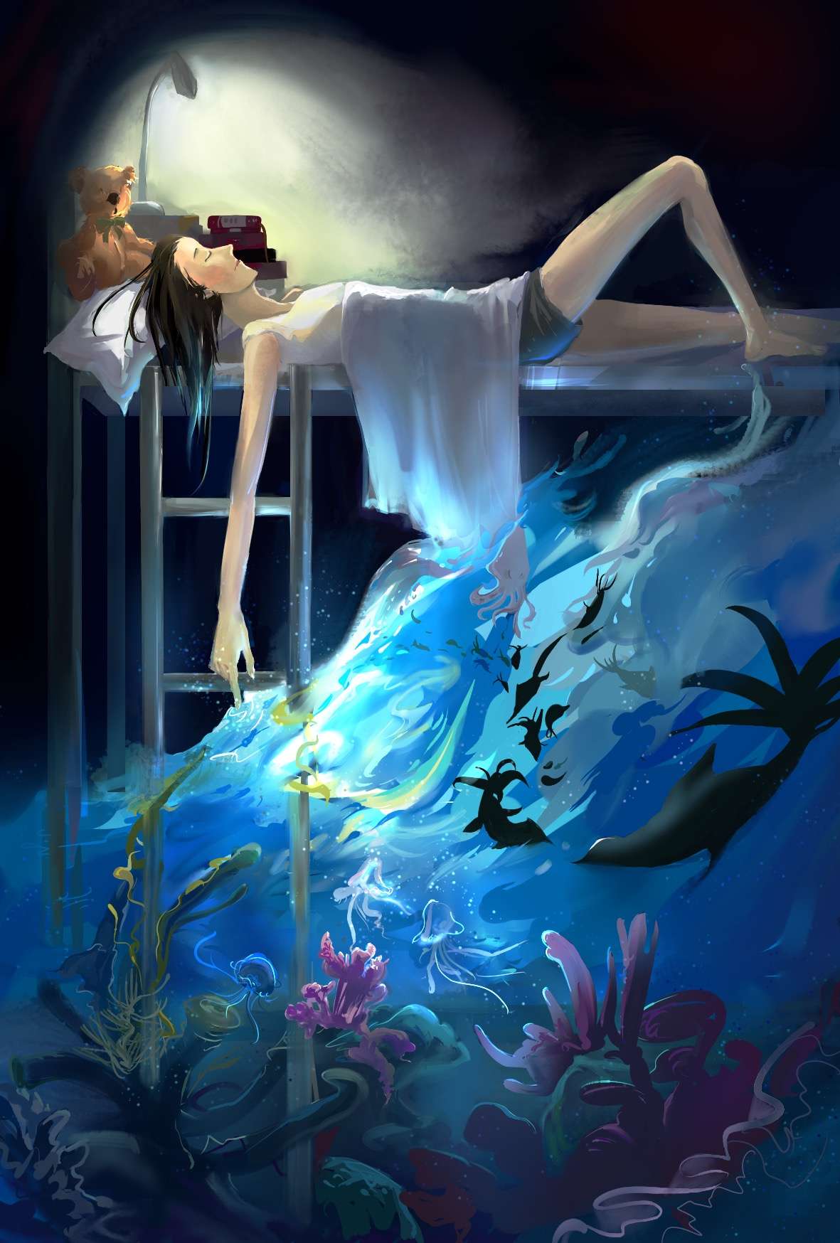 梦境的奇幻之旅，梦见小女孩变成虾的深层含义与解析