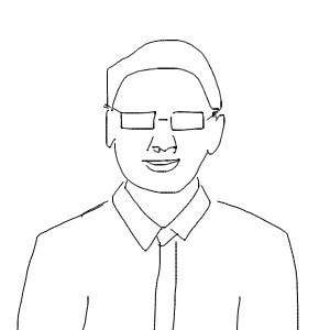 灵魂画手小王为boss所做画像 我的老板f是个年过四十的中年男子,据说