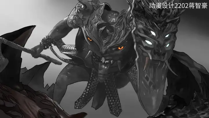 光影交织 笔绘万象|富阳校区动漫设计专业单色原画训练优秀作业展示(图12)