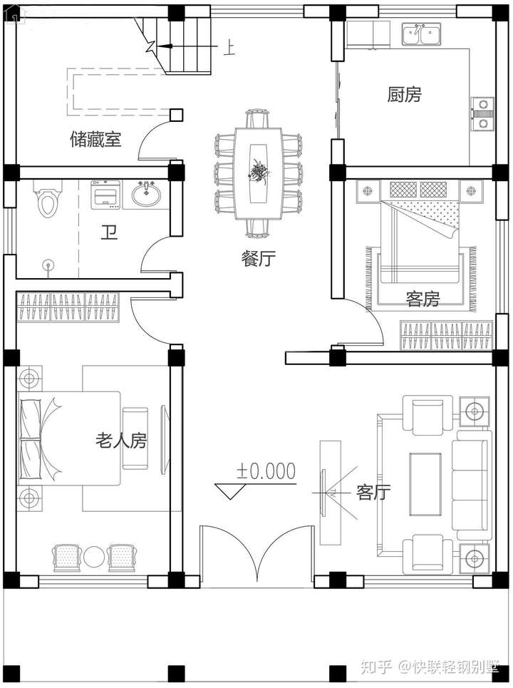 宽8米长15米户型图图片